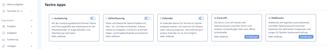 Die factro Apps