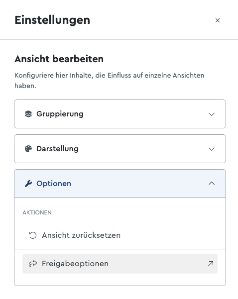 Freigabeoption