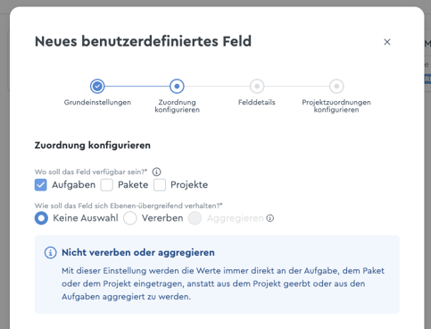 Zuordnung konfigurieren BF